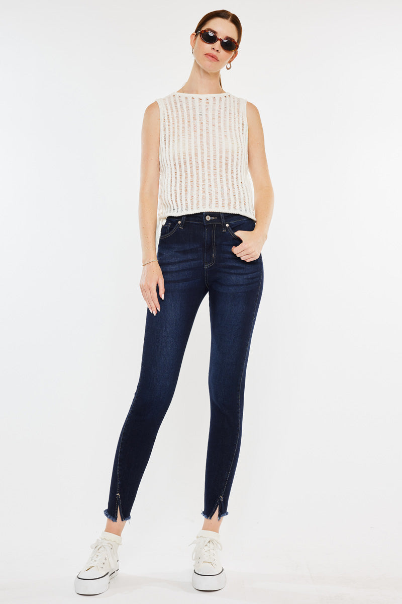 Zinnia High Rise Ankle Skinny Jeans - Official Kancan USA