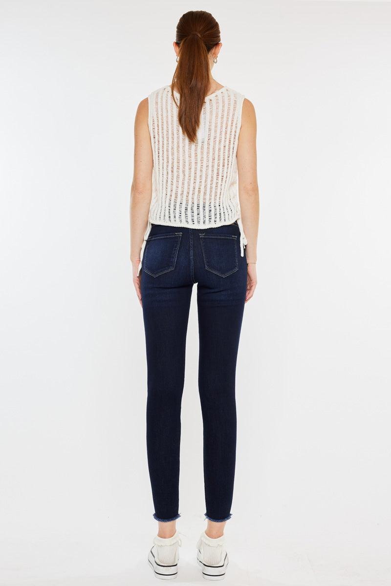 Zinnia High Rise Ankle Skinny Jeans - Official Kancan USA