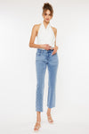 Evelyn Mid Rise Slim Straight Leg Jeans - Official Kancan USA