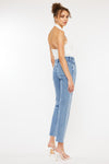 Evelyn Mid Rise Slim Straight Leg Jeans - Official Kancan USA