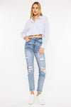 Oceane High Rise Slim Straight Jeans - Official Kancan USA