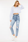 Oceane High Rise Slim Straight Jeans - Official Kancan USA