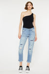 Luxanna Mid Rise Slim Boyfriend Jeans - Official Kancan USA