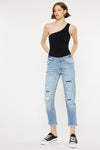 Luxanna Mid Rise Slim Boyfriend Jeans - Official Kancan USA