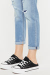Luxanna Mid Rise Slim Boyfriend Jeans - Official Kancan USA