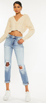 Milan High Rise Mom Jeans - Official Kancan USA