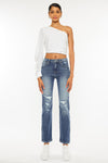 Norrine High Rise Slim Straight Jeans - Official Kancan USA