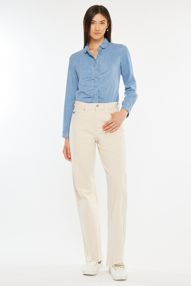 Mikaella Ultra High Rise 90's Flare Jeans - Official Kancan USA