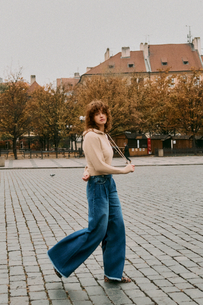 Very wide leg jeans hotsell