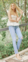 Sultana High Rise Slim Straight Jeans - Official Kancan USA
