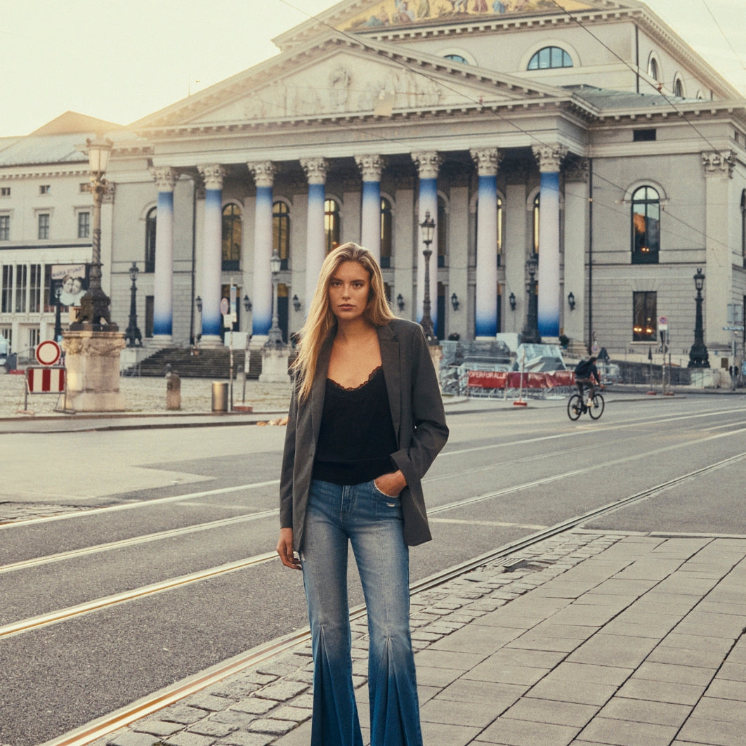 Evangeline High Rise Flare Jeans - Official Kancan USA