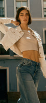 Ellie Cropped Denim Jacket - Official Kancan USA