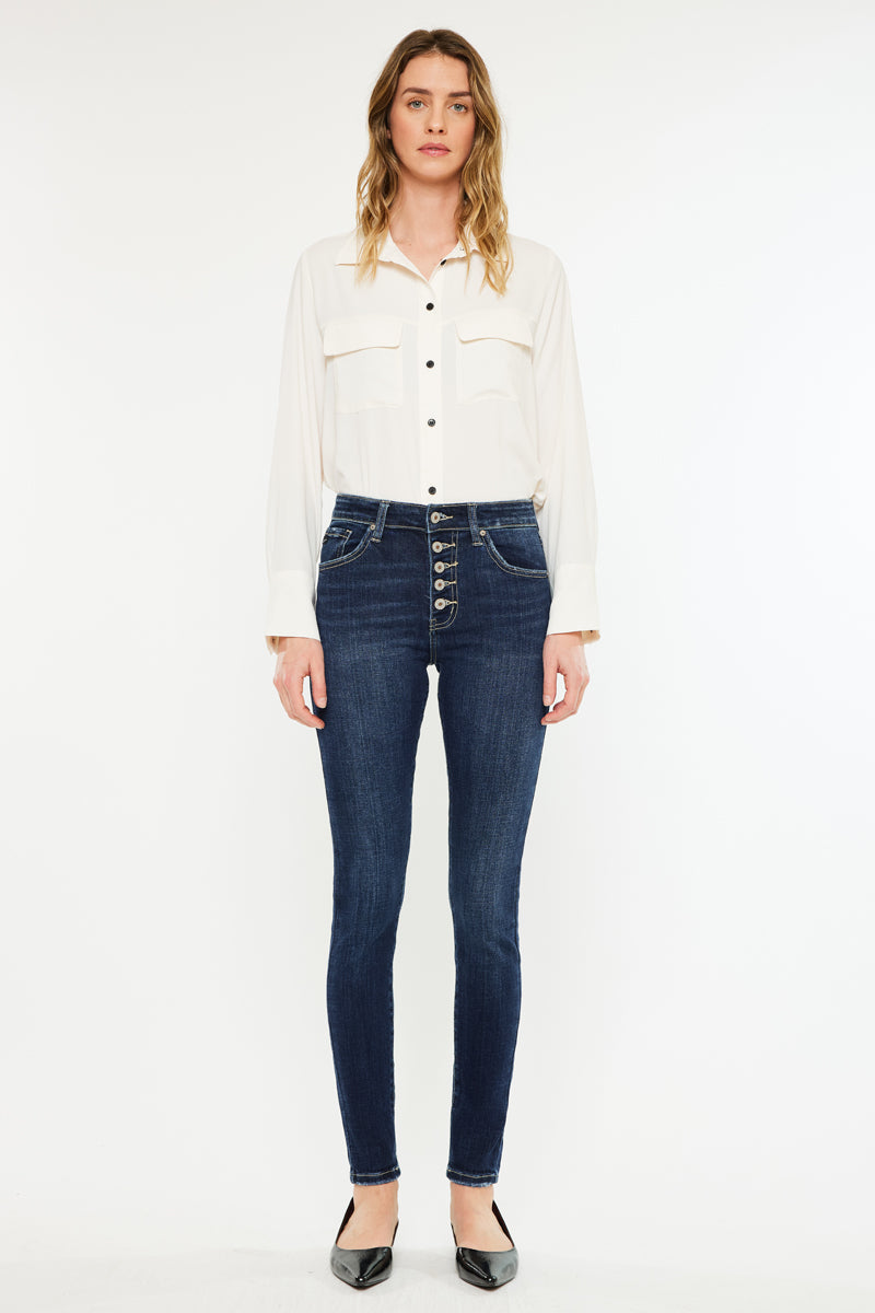 Moriah High Rise Super Skinny Jeans - Official Kancan USA
