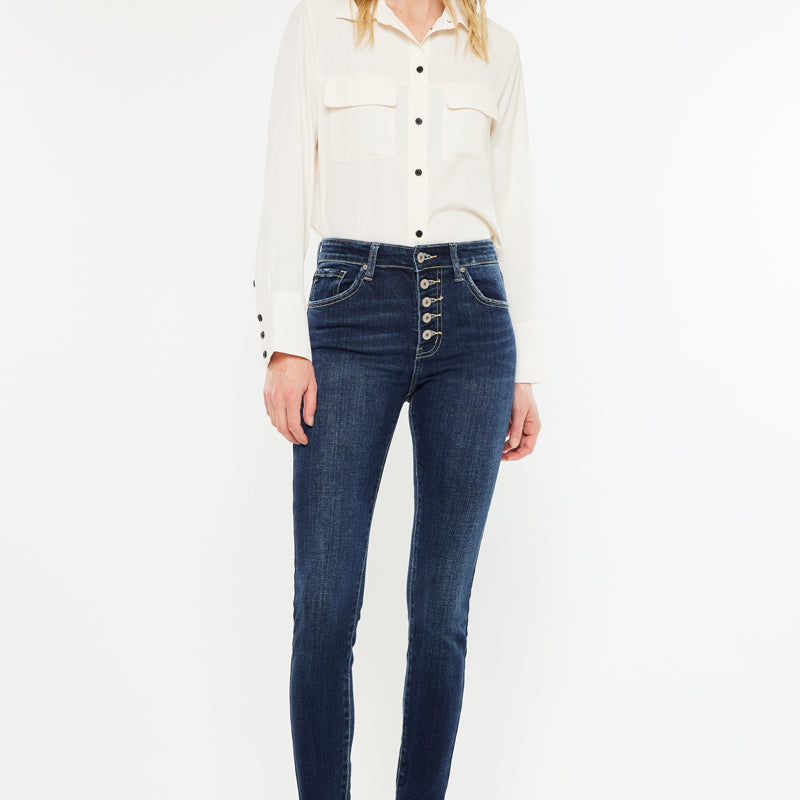 Moriah High Rise Super Skinny Jeans - Official Kancan USA