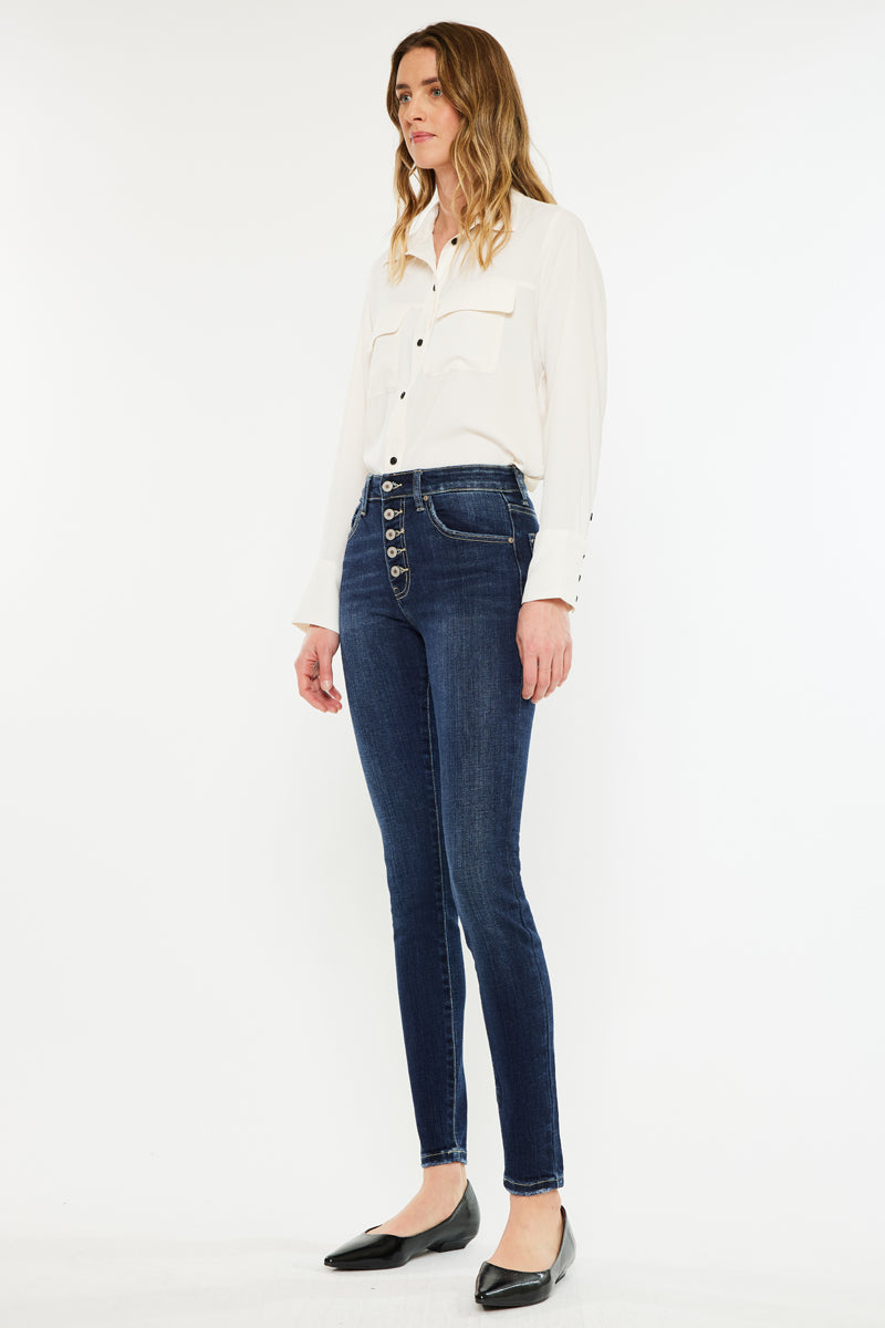 Moriah High Rise Super Skinny Jeans - Official Kancan USA