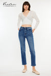 Adaline Essentials High Rise Slim Straight Leg Jeans