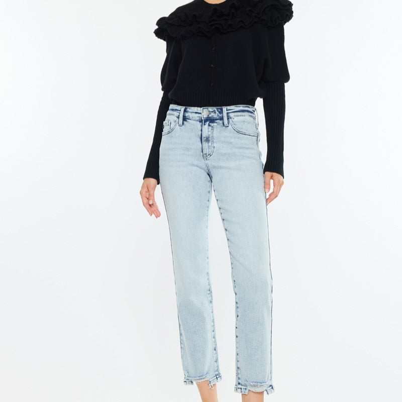 Pam Essentials Mid Rise Crop Straight - Official Kancan USA