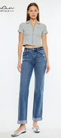 Trinity Essentials High Rise True Straight Jeans - Official Kancan USA