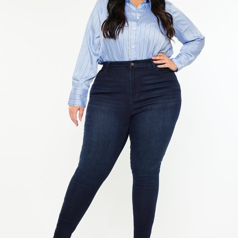 Bluebird High Rise Super Skinny Jeans (Plus Size) - Official Kancan USA