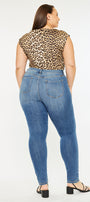 Sharon  Mid Rise Super Skinny Jeans (Plus Size) - Official Kancan USA