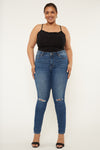Sharon Mid Rise Super Skinny Jeans (Plus Size) - Official Kancan USA