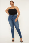 Sharon Mid Rise Super Skinny Jeans (Plus Size) - Official Kancan USA