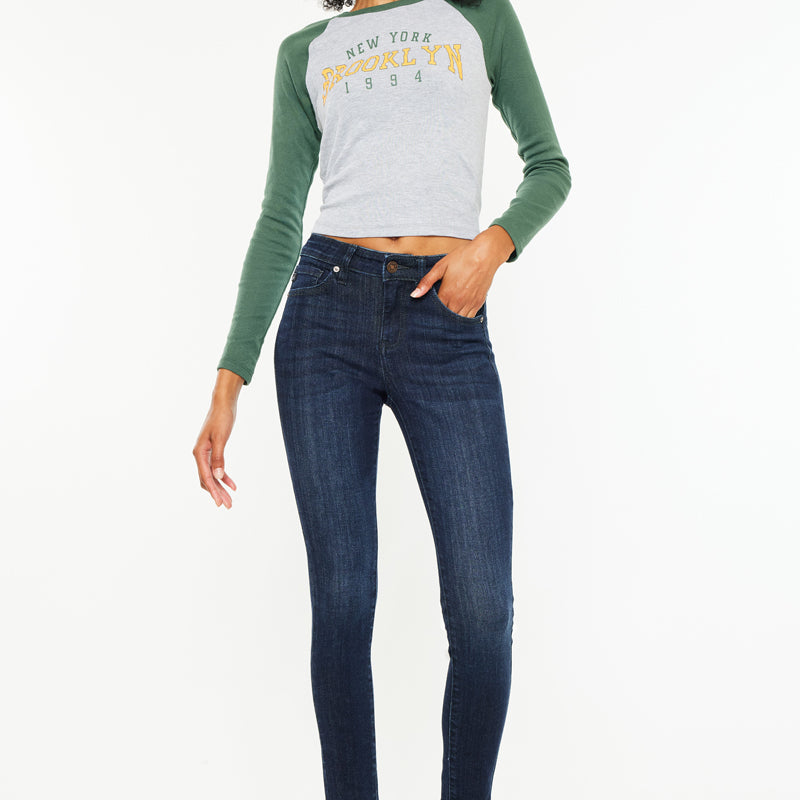 Atlanna Mid Rise Ankle Skinny - Official Kancan USA