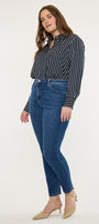 Peggy High Rise Cigarette Leg Jeans (Plus Size) - Official Kancan USA