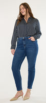 Peggy High Rise Cigarette Leg Jeans (Plus Size) - Official Kancan USA