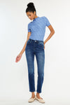 Adaline Essentials High Rise Slim Straight Leg Jeans - Official Kancan USA