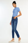 Adaline Essentials High Rise Slim Straight Leg Jeans - Official Kancan USA