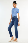 Adaline Essentials High Rise Slim Straight Leg Jeans - Official Kancan USA