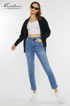 Adaline Essentials High Rise Slim Straight Leg Jeans
