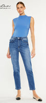 Adaline Essentials High Rise Slim Straight Leg Jeans