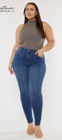 Vivienne Essentials High Rise Super Skinny Jeans (Plus Size) - Official Kancan USA