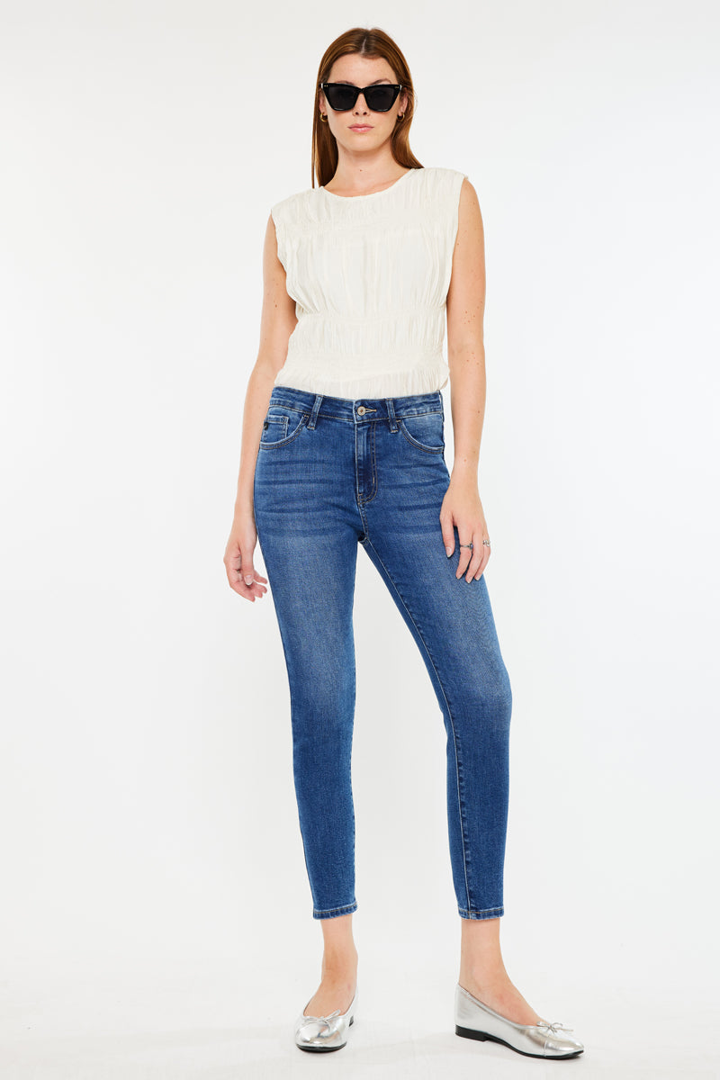 Teegan High Rise Cropped Skinny Jeans - Official Kancan USA