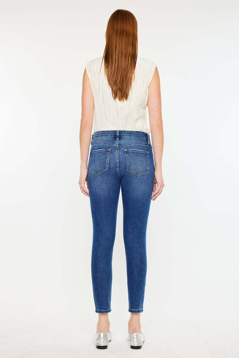Teegan High Rise Cropped Skinny Jeans - Official Kancan USA