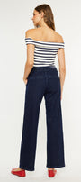 Kayla High Rise Trouser Wide Leg Jeans - Official Kancan USA