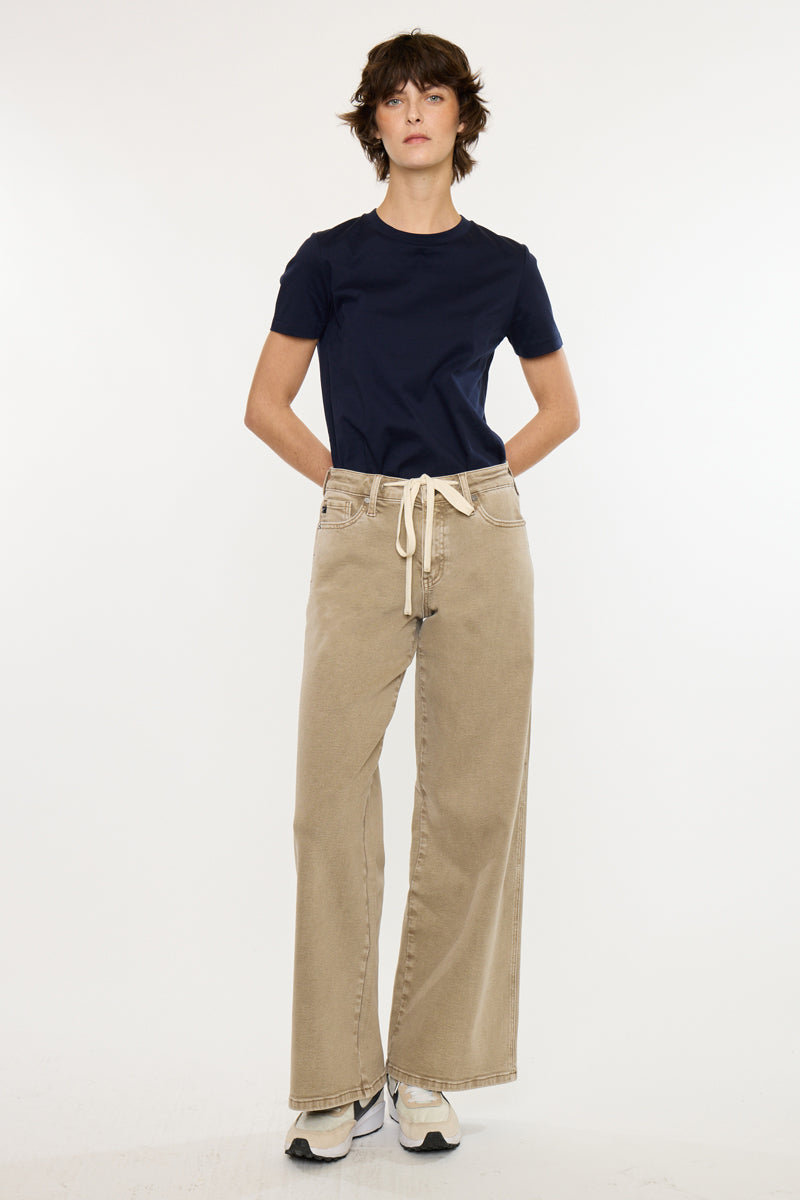 Natty Mid Rise Wide Flare Jeans – Kancan USA