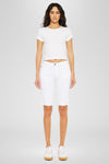 Berry Mid Rise Bermuda Shorts