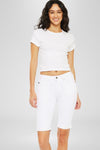 Berry Mid Rise Bermuda Shorts