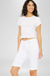 Berry Mid Rise Bermuda Shorts