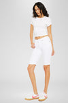 Berry Mid Rise Bermuda Shorts
