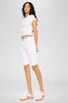 Berry Mid Rise Bermuda Shorts