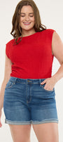 Sunny High Rise Shorts (Plus Size)