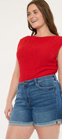 Sunny High Rise Shorts (Plus Size) - Official Kancan USA