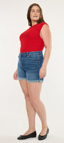 Sunny High Rise Shorts (Plus Size) - Official Kancan USA