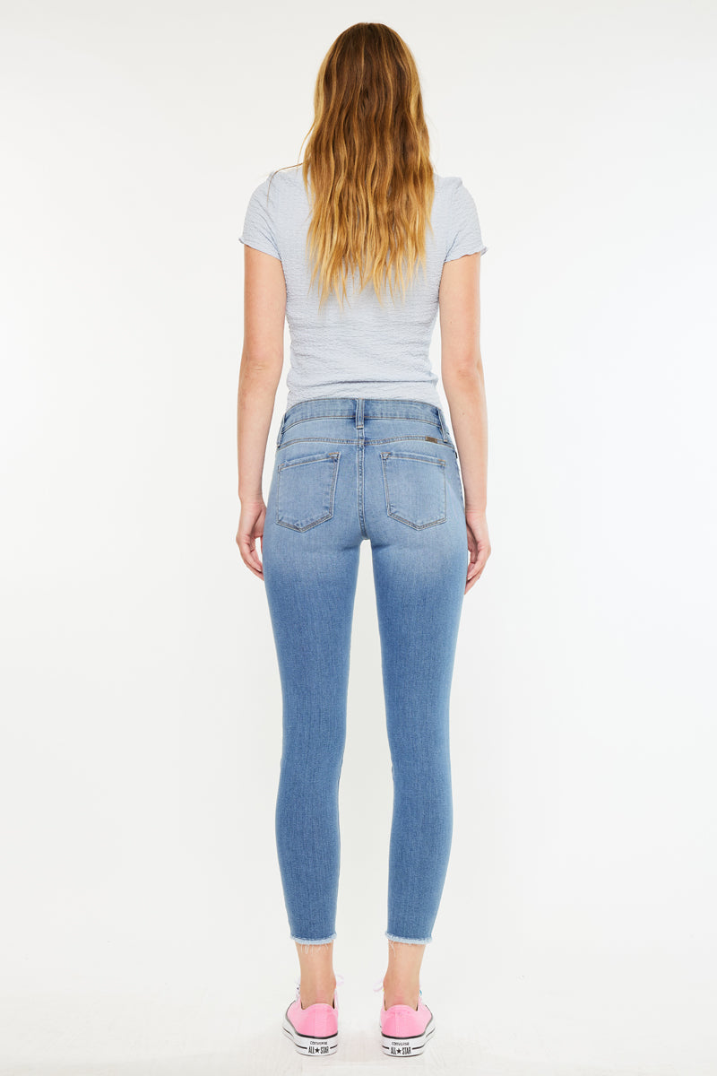 Willowbrook Essentials Mid Rise Ankle Skinny Jeans - Official Kancan USA
