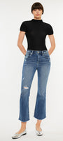 Honey High Rise Cropped Bootcut Jeans - Official Kancan USA