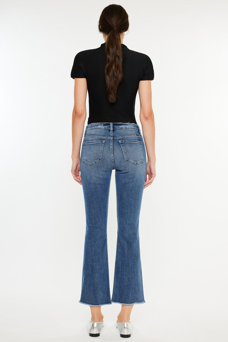 Honey High Rise Cropped Bootcut Jeans - Official Kancan USA